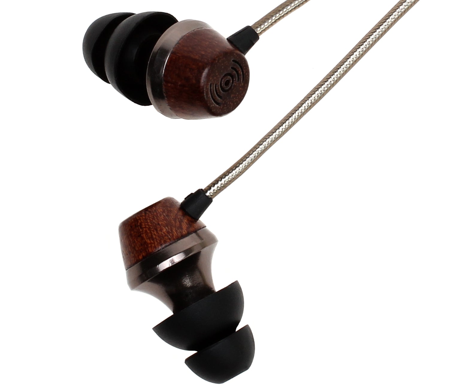 ALN In-Ear Wood Headphones - Black