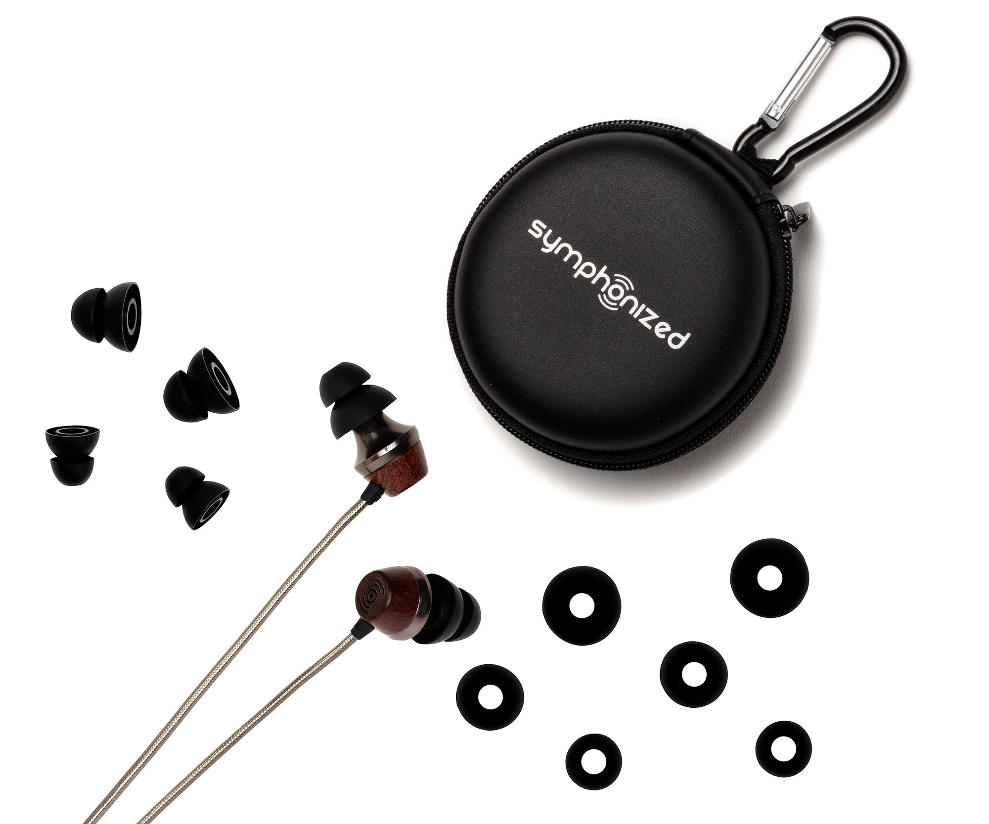 ALN In-Ear Wood Headphones - Black