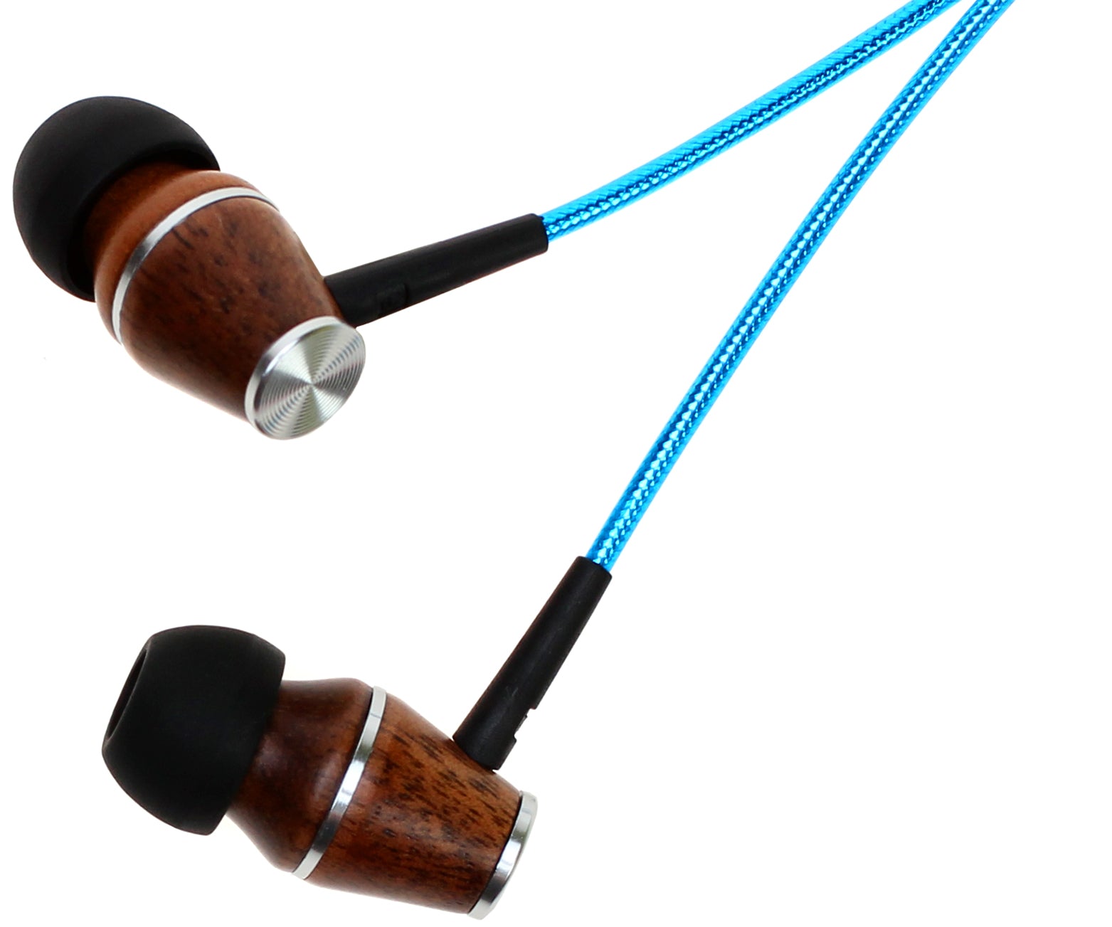 Wood Earbuds Turquoise 