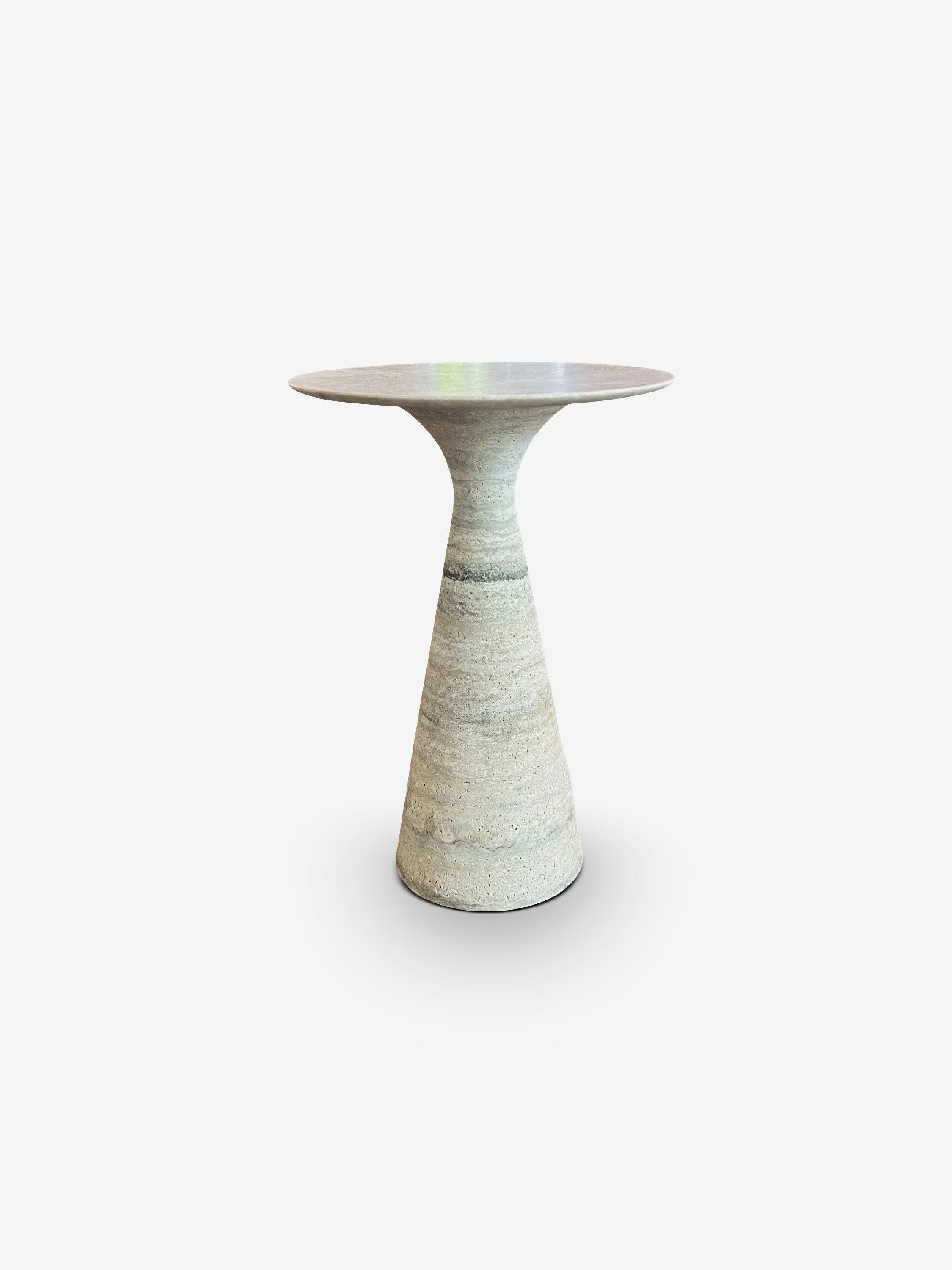 Angelo M/SR 45 Side Table In Travertine Silver in Honed Finish by Alinea