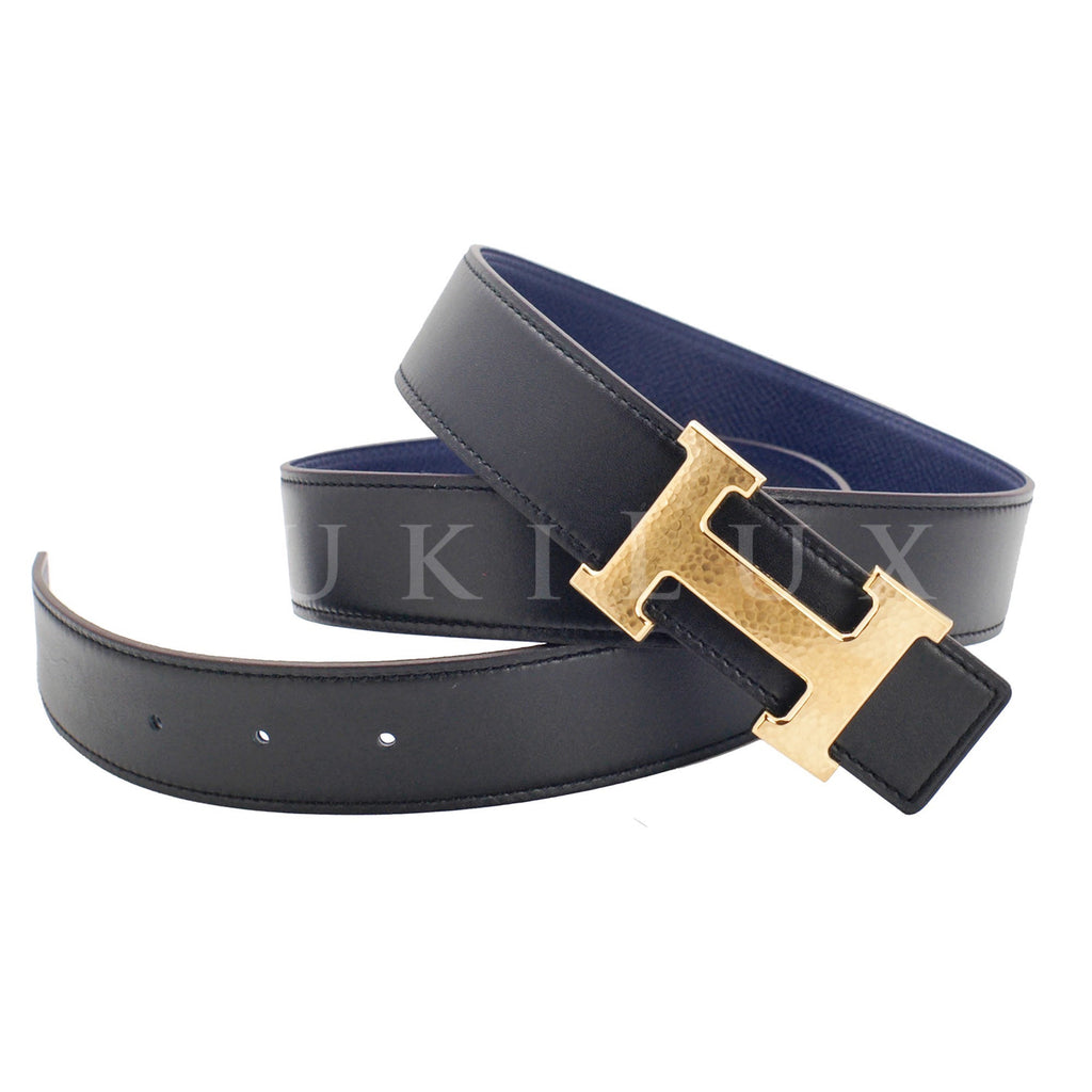 Hermes H 5382 32mm Belt Buckle Brushed Gold