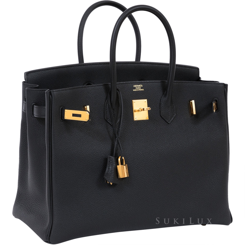 black and gold birkin