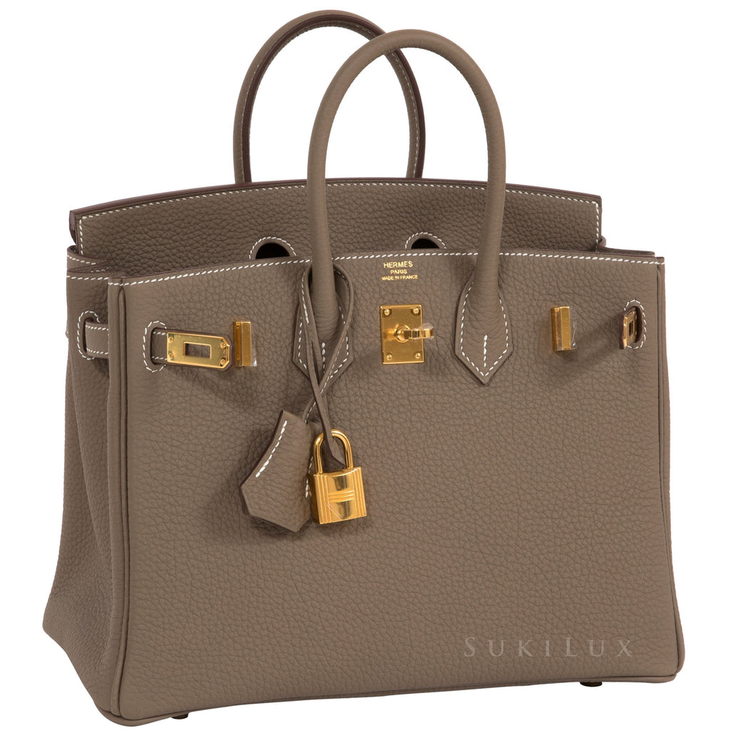 Hermès Birkin 25cm Veau Togo Etoupe 18 