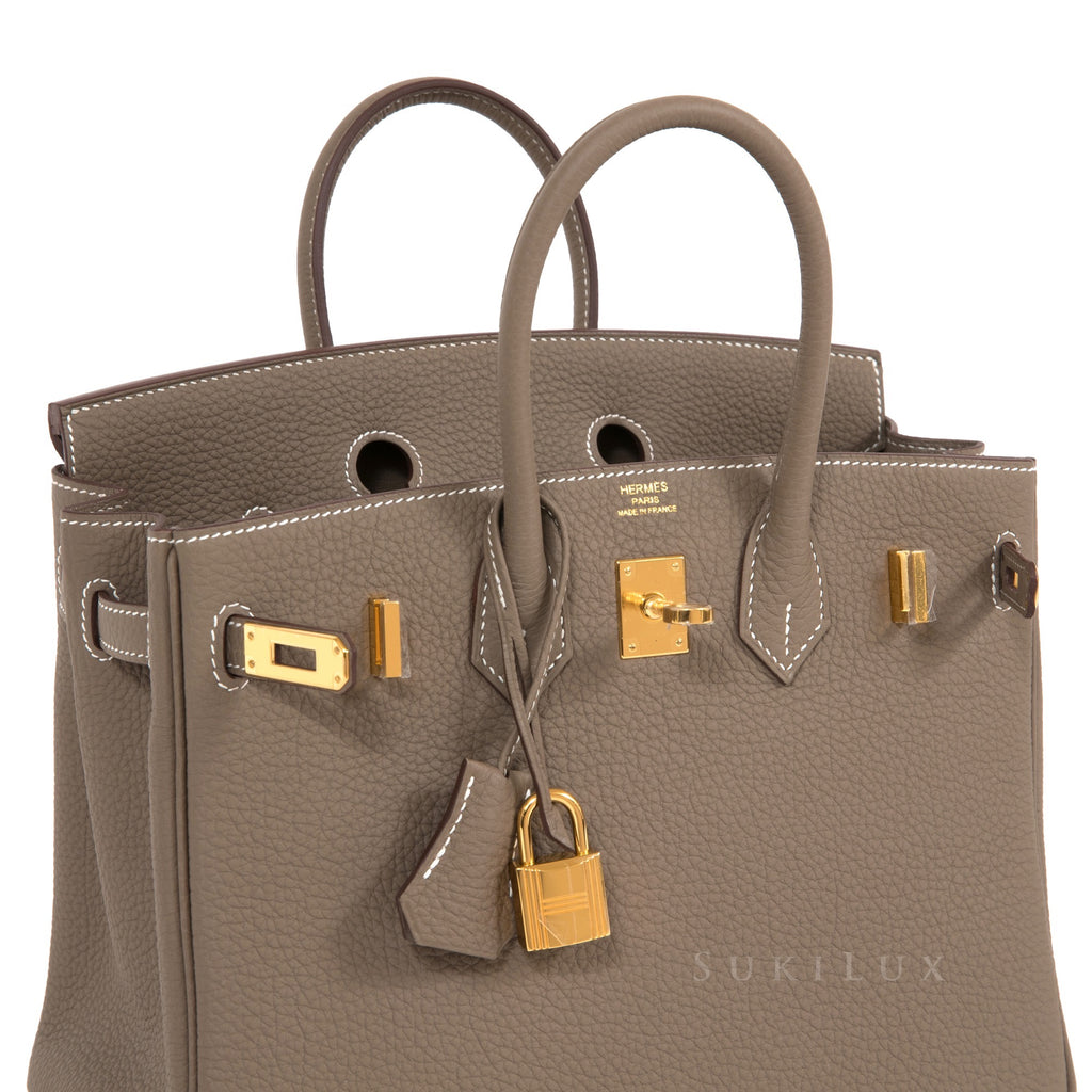 Hermès Birkin 25cm Veau Togo Etoupe 18 