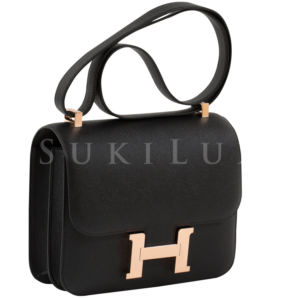 hermes constance black rose gold