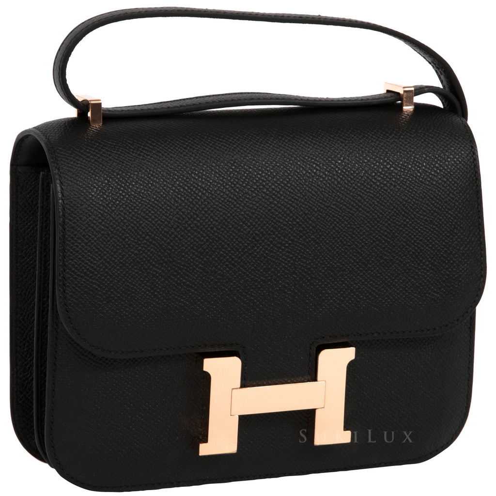 hermes constance black rose gold