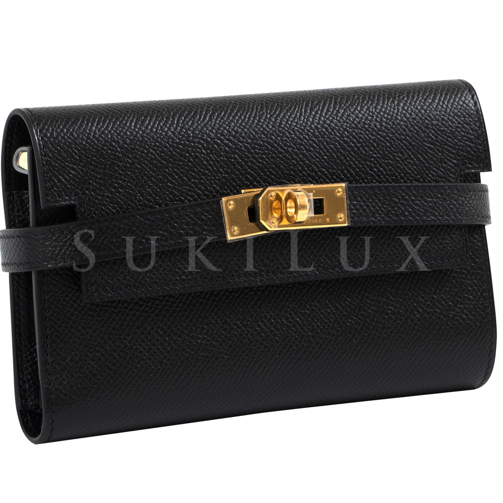 hermes kelly wallet black