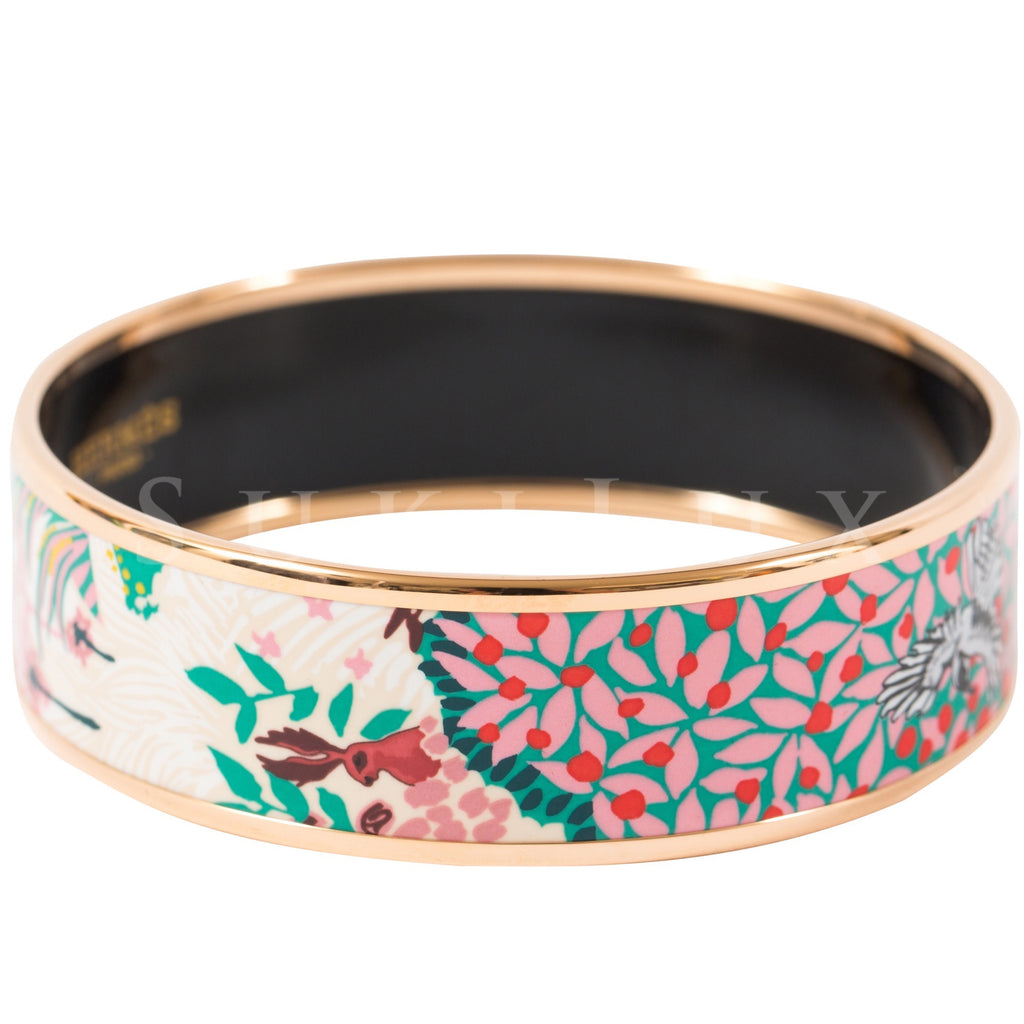 hermes printed enamel bracelet