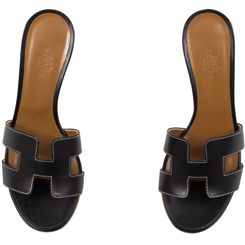 Hermès Oasis Sandals Noir – SukiLux