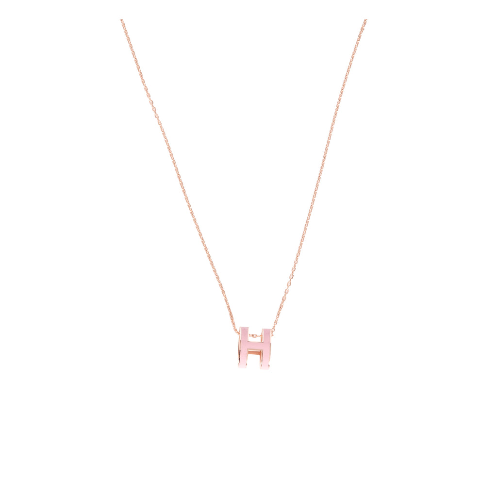 hermes pop h pendant rose gold