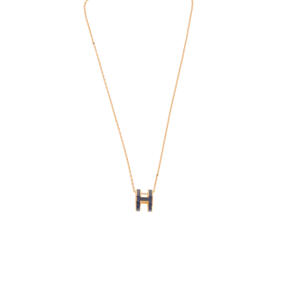 hermes h pendant necklace