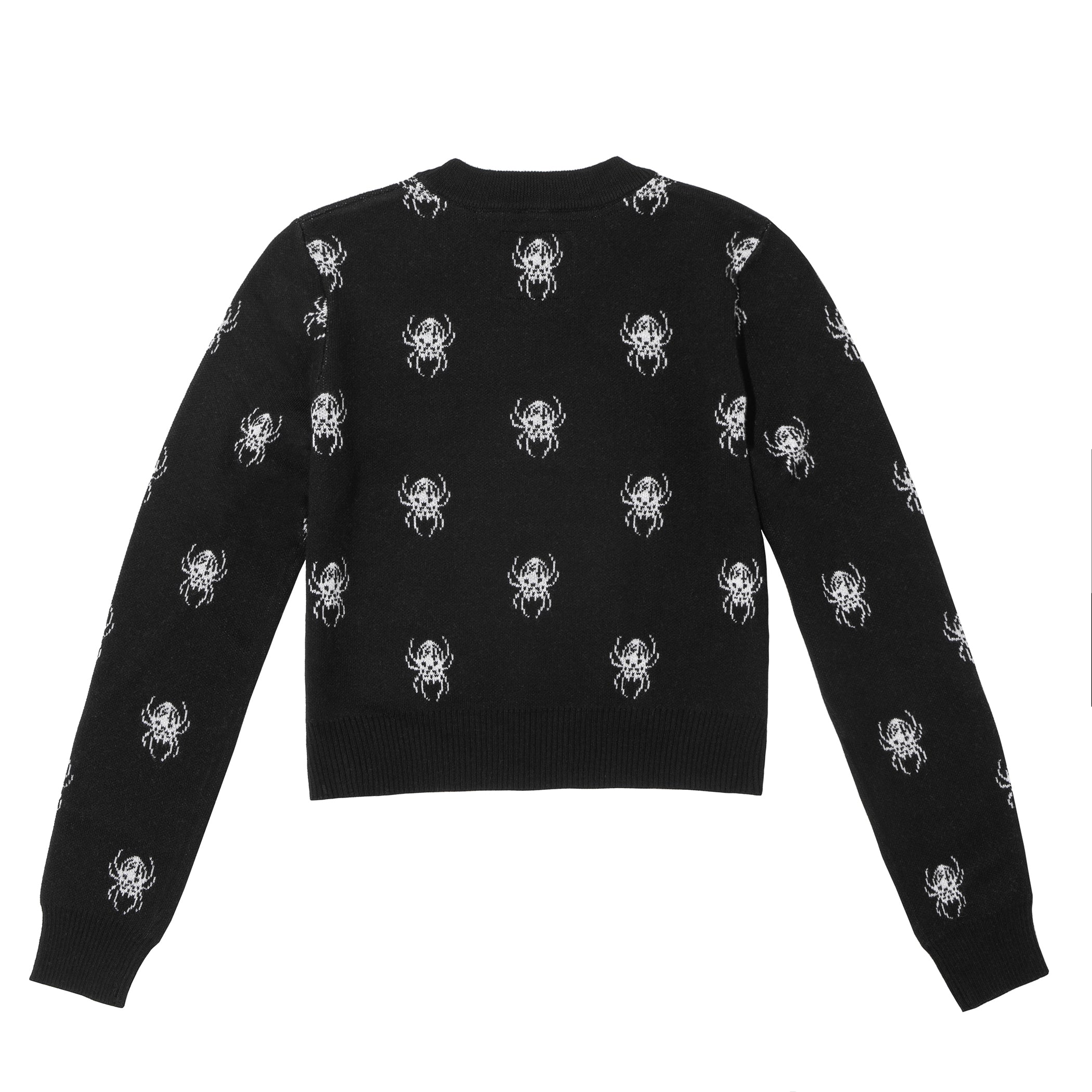 Spiders Women's Cropped Sweater - Black – Lurking Class
