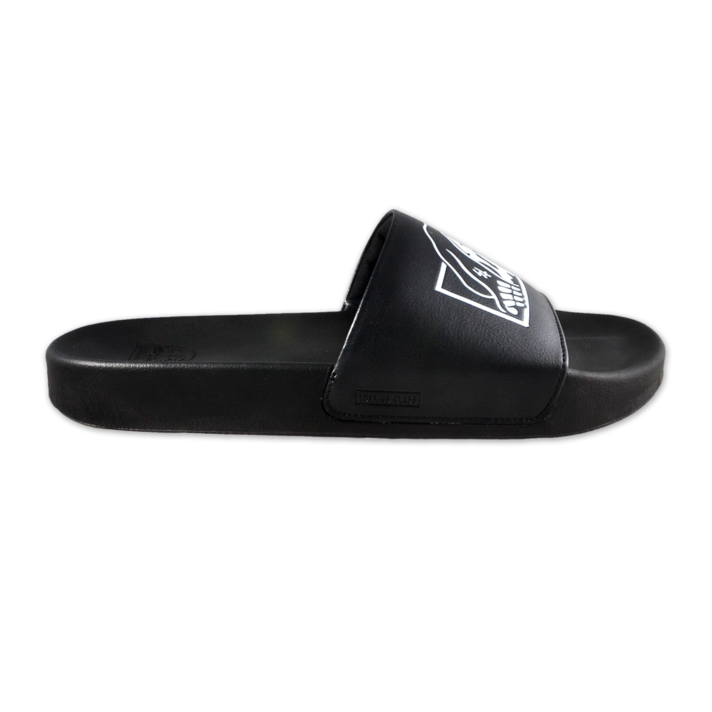 vans x sketchy tank black & white slide sandals