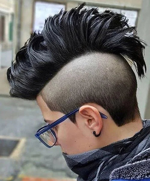 reverse skin fade haircut