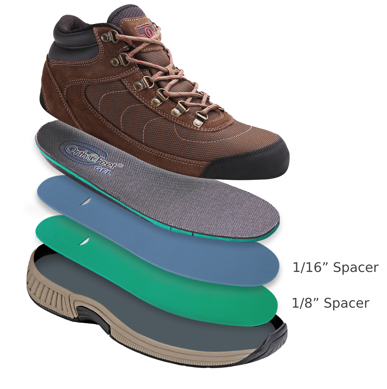 Hiking Boots Orthopedic High Top Shoes 