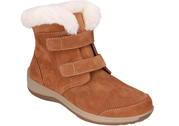 stapel Hollywood uitbreiden Women's Warm Arch Support Winter Boots with Fur | OrthoFeet Florence Camel