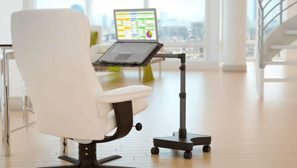 LEVO Rolling Laptop Workstation Stand, laptop desk, laptop table, portable