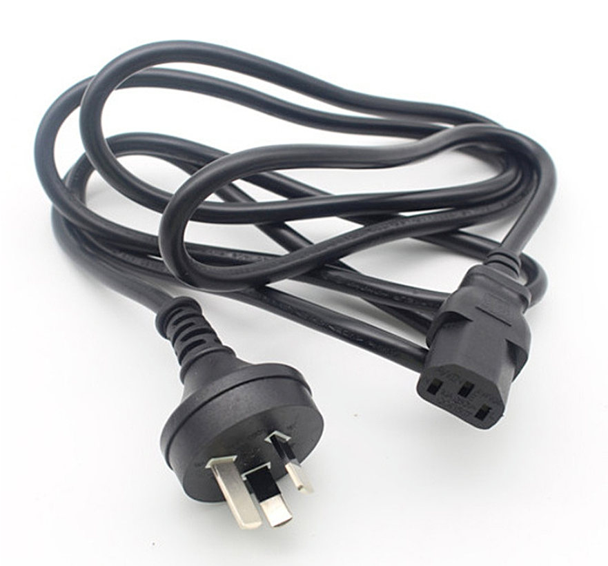 Power Lead Cable Cord 3 Pin Australian Plug To Iec C13 Socket 1 5m 250