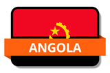 Angola State Flags Stickers