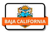 Baja California State Flags Stickers