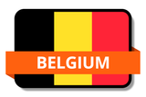 Belgium State Flags Stickers