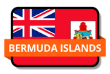 Bermuda Islands State Flags Stickers