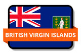 British Virgin Islands State Flags Stickers