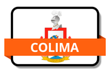 Colima State Flags Stickers