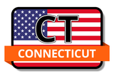 Connecticut State Flags Stickers