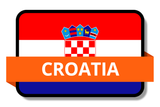 Croatia State Flags Stickers