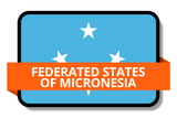 Federated States of Micronesia State Flags Stickers