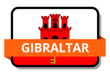Gibraltar State Flags Stickers