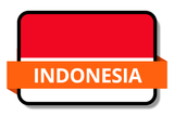 Indonesia State Flags Stickers