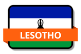 Lesotho State Flags Stickers