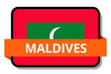 Maldives State Flags Stickers