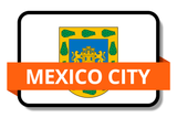 Mexico City State Flags Stickers