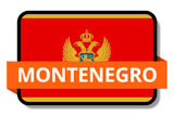 Montenegro State Flags Stickers