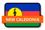 New Caledonia State Flags Stickers