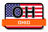 Ohio State Flags Stickers