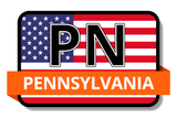 Pennsylvania State Flags Stickers