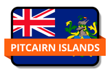 Pitcairn Islands State Flags Stickers