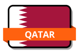 Qatar State Flags Stickers