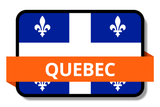 Quebec State Flags Stickers