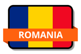 Romania State Flags Stickers