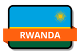 Rwanda State Flags Stickers