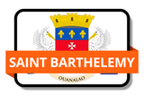 Saint Barthelemy State Flags Stickers
