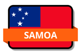 Samoa State Flags Stickers
