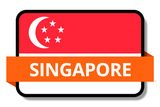 Singapore State Flags Stickers