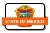 State of Mexico State Flags Stickers