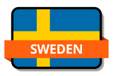 Sweden State Flags Stickers